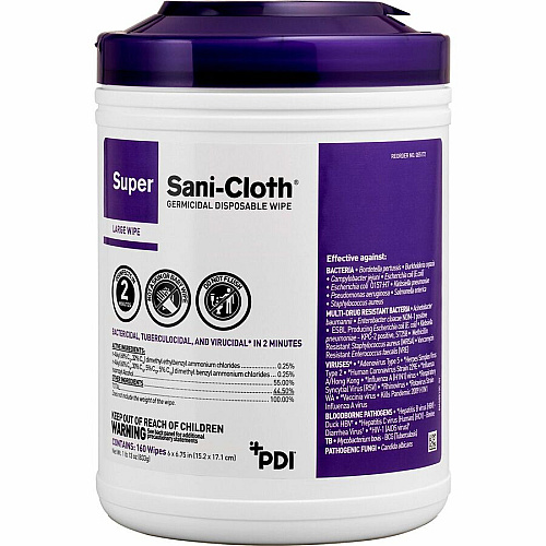 PDI Super Sani-Cloth Germicidal Disposable Wipe (Q55172CT)
