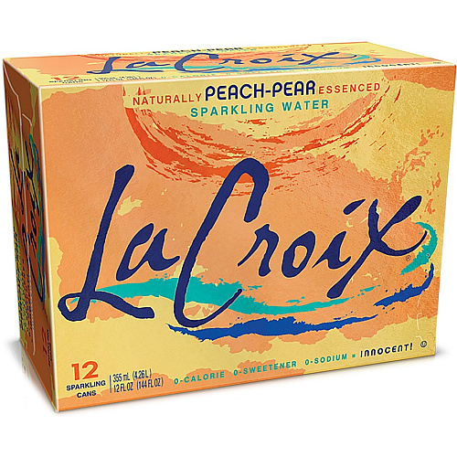 LaCroix Peach-Pear Flavored Sparkling Water (40102)