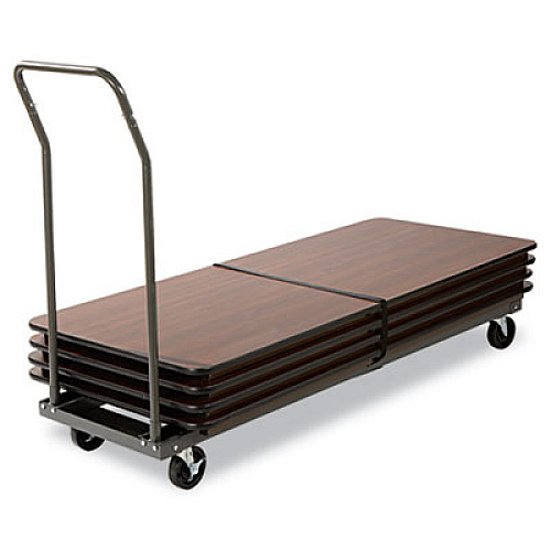 Alera Chair/Table Cart, Metal, 600 lb Capacity, 20.86" x 50.78" to 72.04" x 43.3", Black (FTCART)