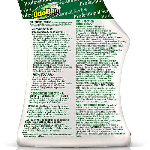 OdoBan Eucalyptus Deodorizer Disinfectant Spray (910062Q12)