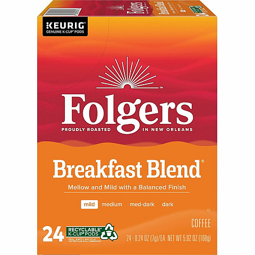 Folgers K-Cup Breakfast Blend Coffee (3451)