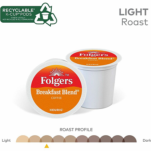 Folgers K-Cup Breakfast Blend Coffee (3451)