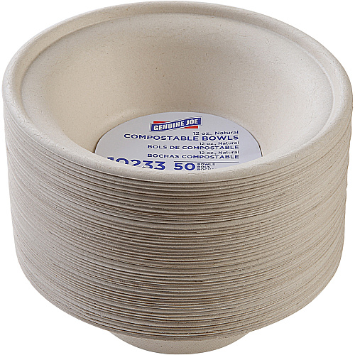 Genuine Joe 12 oz Compostable Bowls (10233CT)