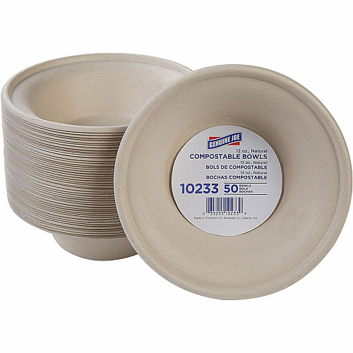 Genuine Joe 12 oz Compostable Bowls (10233CT)
