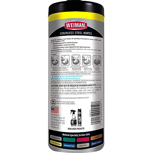 WEIMAN Stainless Steel Wipes (92A)