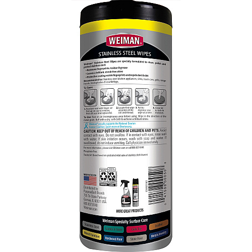 WEIMAN Stainless Steel Wipes (92A)