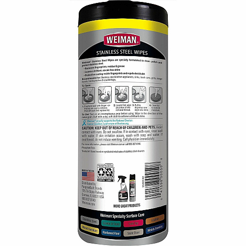WEIMAN Stainless Steel Wipes (92ACT)