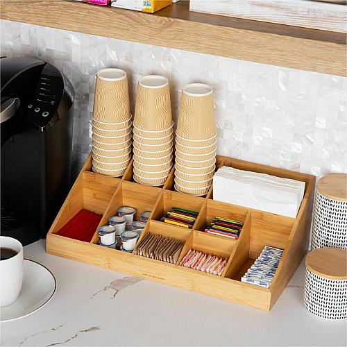 Mind Reader Bali 11-Compartment Bamboo Organizer (COMORGBM)