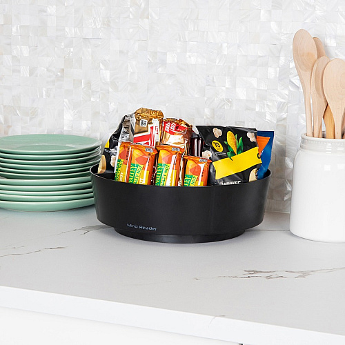 Mind Reader 4-Compartment Snack Carousel Organizer (LAZSNACK)