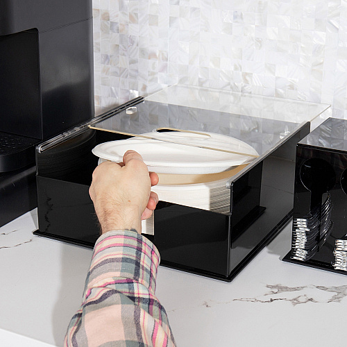 Mind Reader Foundation Covered Plate Dispenser (PSTOR)