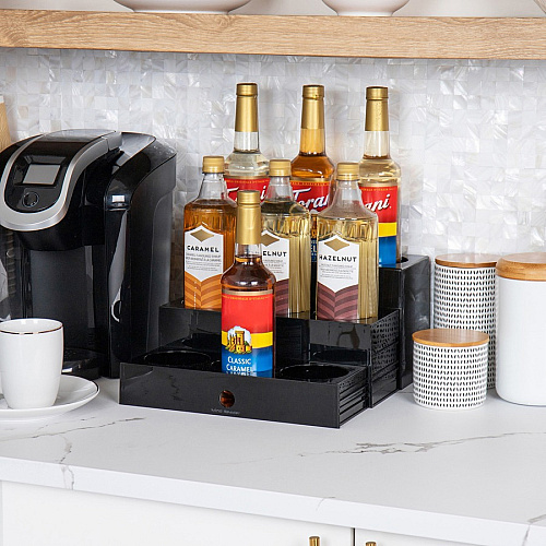 Mind Reader 9-Compartment Nested Syrup Bottle Holder (SYRUPH9)