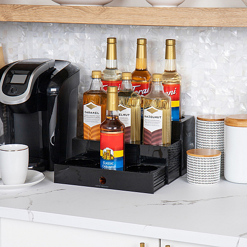 Mind Reader 9-Compartment Nested Syrup Bottle Holder (SYRUPH9)