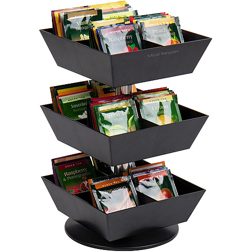 Mind Reader Anchor 12-Compartment Tea Carousel (TEASWIV3T)