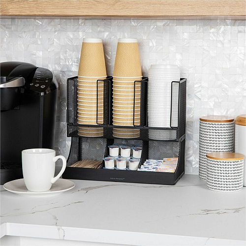 Mind Reader 6-Compartment Coffee Condiment Organizer (UPMESH)