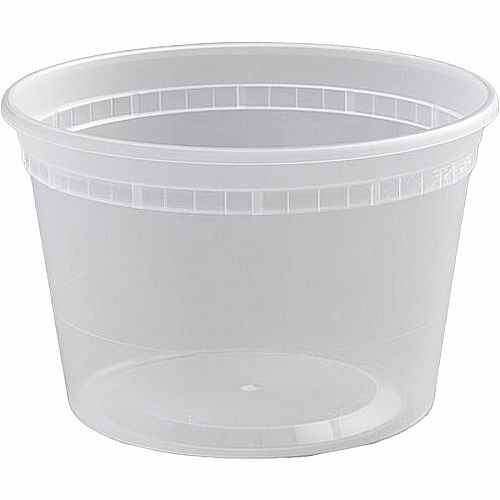 BluTable 16 oz Round Deli Tub Containers (PPDEL16)
