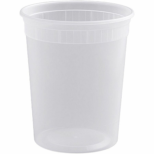 BluTable 32 oz Round Deli Tub Containers (PPDEL32)