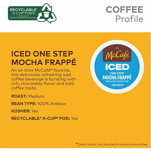 McCafe K-Cup Iced One-Step Mocha Frappe (9845)