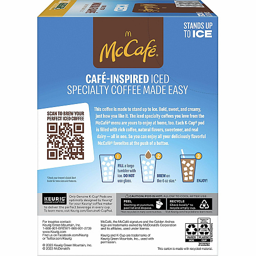 McCafe K-Cup Iced One-Step Mocha Frappe (9845)