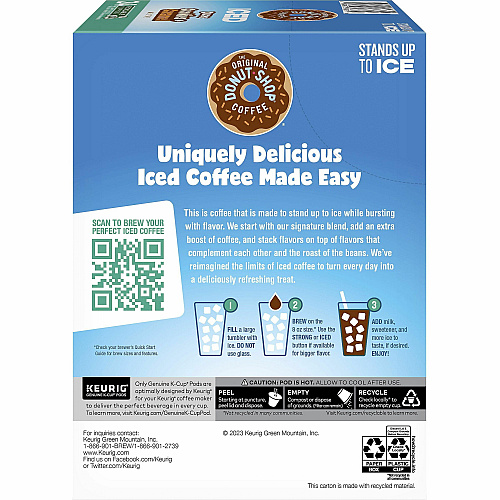 The Original Donut Shop K-Cup Iced Duos Cookies and Caramel Coffee (9881)