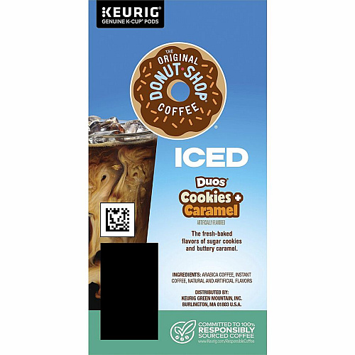 The Original Donut Shop K-Cup Iced Duos Cookies and Caramel Coffee (9881)
