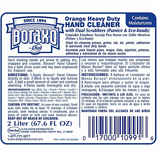 Boraxo Orange Heavy Duty Hand Cleaner (10992)
