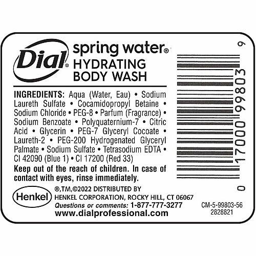Dial Versa Body Wash Dispenser Refill (99804)