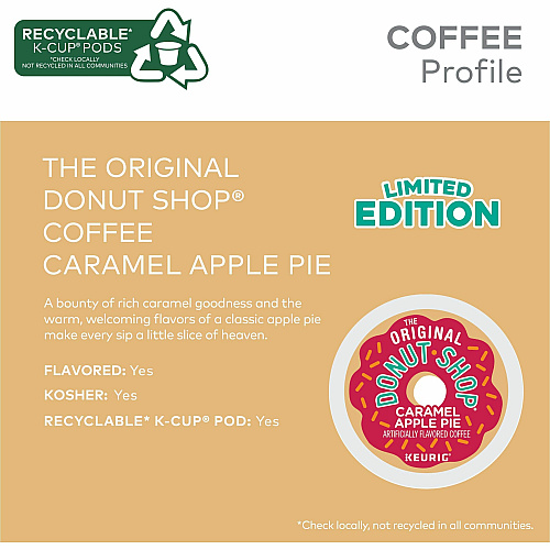 The Original Donut Shop K-Cup Caramel Apple Pie Coffee (8101)