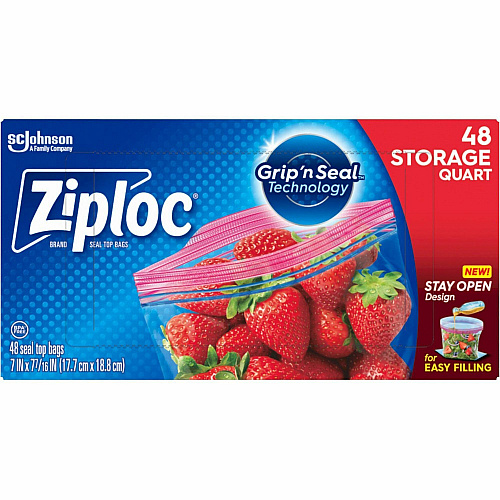 Ziploc Stand-Up Storage Bags (351317CT)