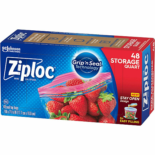 Ziploc Stand-Up Storage Bags (351317CT)