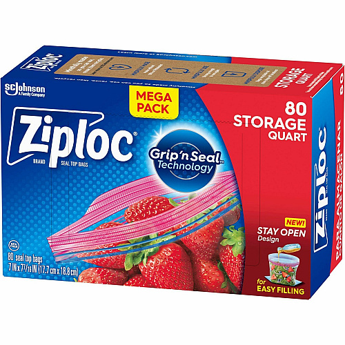 Ziploc Stand-Up Storage Bags (351319CT)