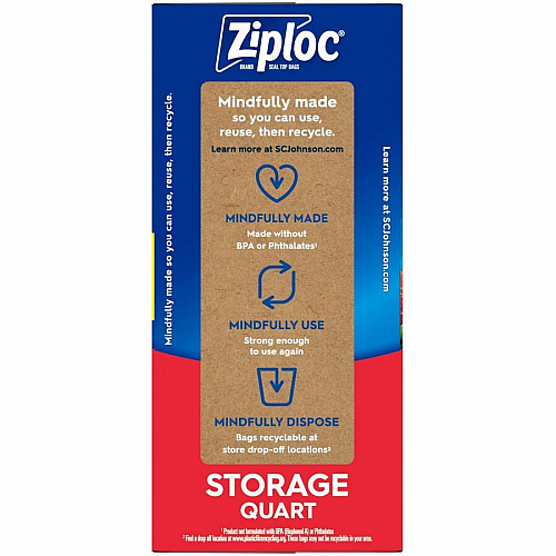 Ziploc Stand-Up Storage Bags (351319CT)