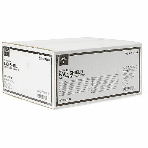 Medline Disposable Full-Length Face Shields (NONFS100)