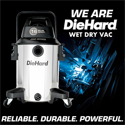DieHard 16-Gallon 6.5 HP Pro Series Wet/Dry Vacuum (DH7000701)