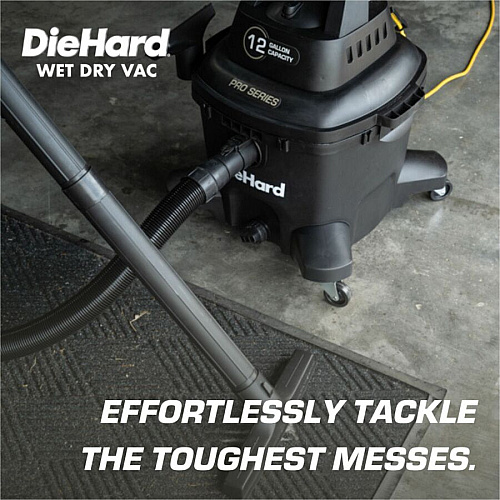 DieHard 12-Gallon 6 HP Pro Series Wet/Dry Vacuum (DH7000601)