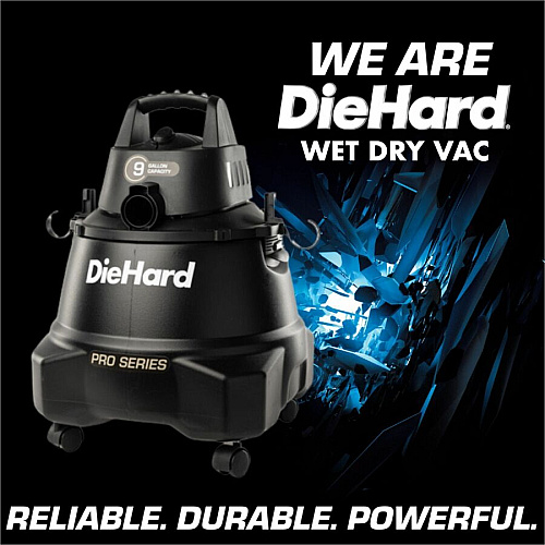 DieHard 9-Gallon 5.5 HP Pro Wet/Dry Vacuum (DH7000501)