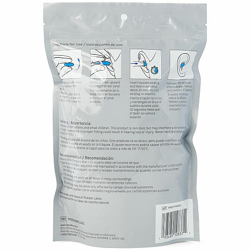 Medline High-fidelity Foam Earplugs (MDSEARPLUGCT)