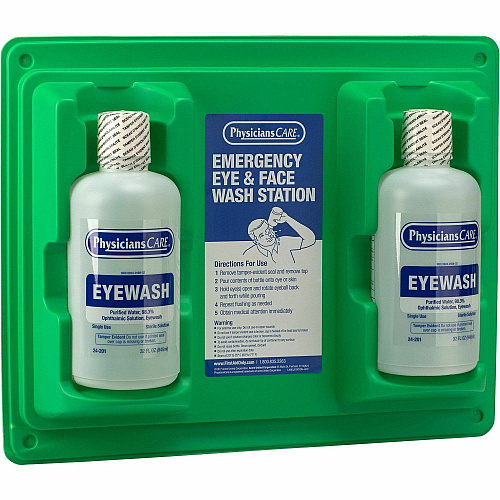 First Aid Only Twin-Bottle Eyewash Station (24300CT)