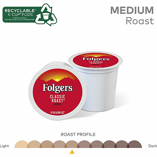 Folger K-Cup Classic Roast Coffee (7456)