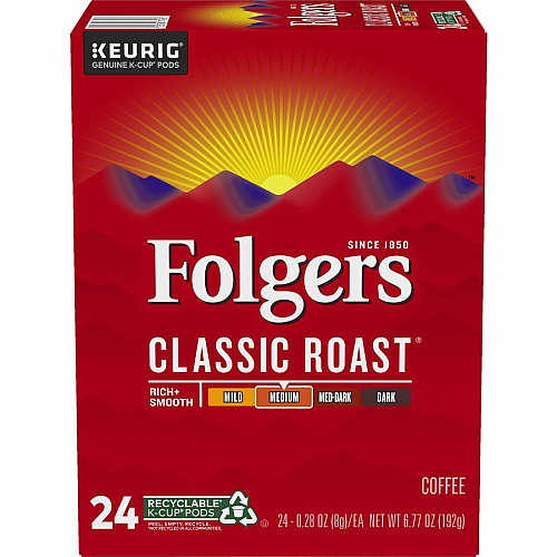 Folger K-Cup Classic Roast Coffee (7456)