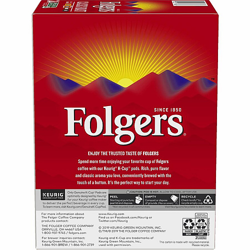 Folger K-Cup Classic Roast Coffee (7456)