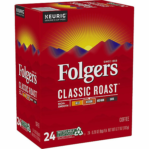 Folger K-Cup Classic Roast Coffee (7456)