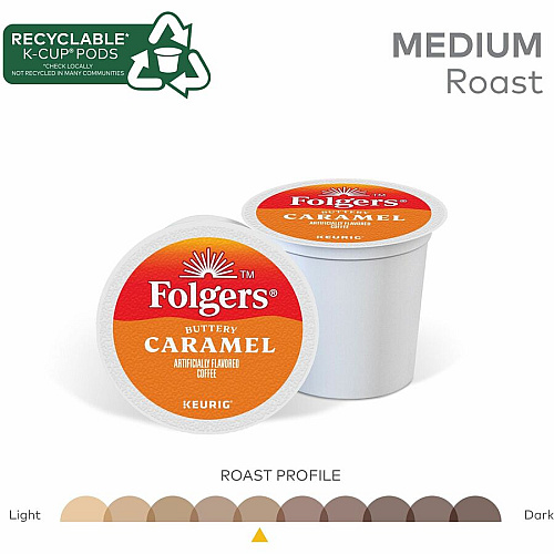 Folgers K-Cup Buttery Caramel Coffee (7461)