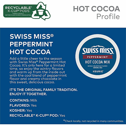 Swiss Miss K-Cup Peppermint Hot Cocoa (8526)