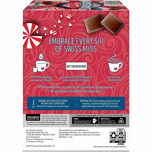 Swiss Miss K-Cup Peppermint Hot Cocoa (8526)