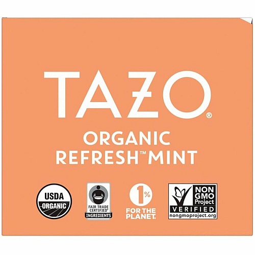 Tazo Regenerative Organic Refresh Mint Herbal Tea Bag (00350)
