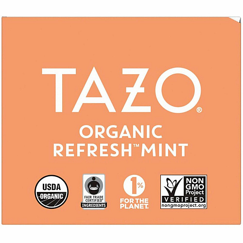 Tazo Regenerative Organic Refresh Mint Herbal Tea Bag (00350)