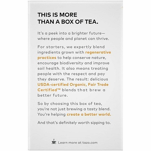 Tazo Regenerative Organic Chai Black Tea Bag (00305)
