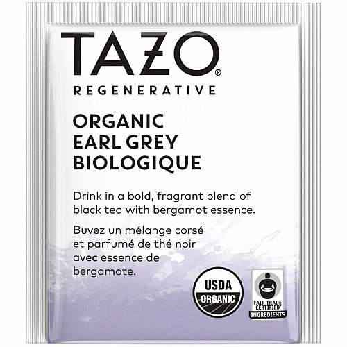 Tazo Regenerative Organic Earl Grey Black Tea Bag (00352)