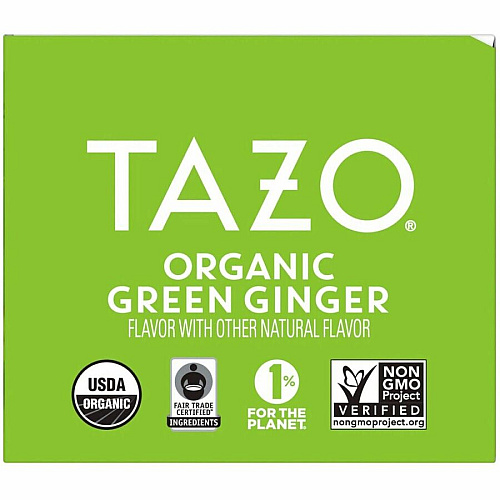 Tazo Regenerative Organic Green Ginger Green Tea Bag (00356)