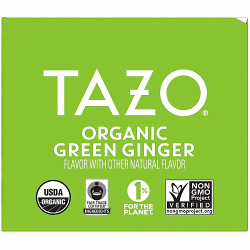 Tazo Regenerative Organic Green Ginger Green Tea Bag (00356)